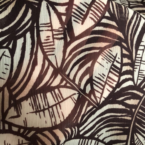 Linea Domani Two-Piece Brown and White Top and Skirt - Picture 9 of 12